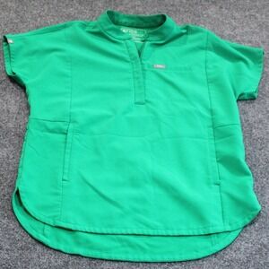 RARE‎ FIGS Rafaela Limited Edition Scrub Top V Neck Short Sleeve OR-Green XS